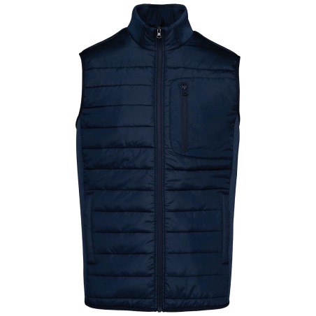 Bodywarmer bi-matière homme