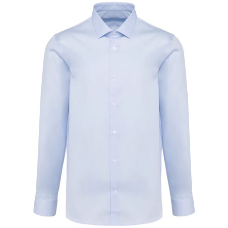 Chemise popeline manches longues homme