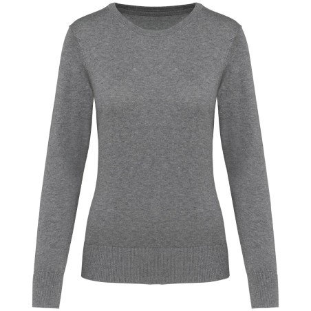 Pull Supima® col rond  femme