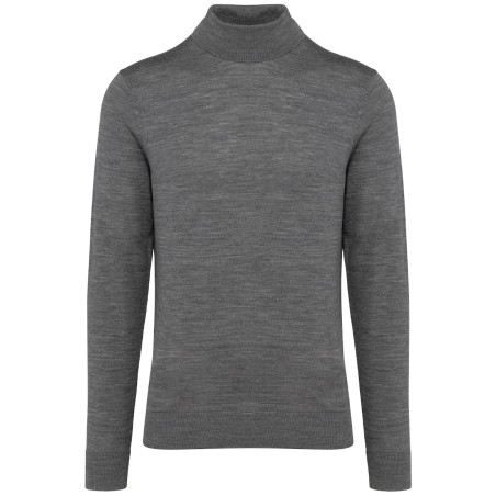 Pull Mérinos col roulé homme