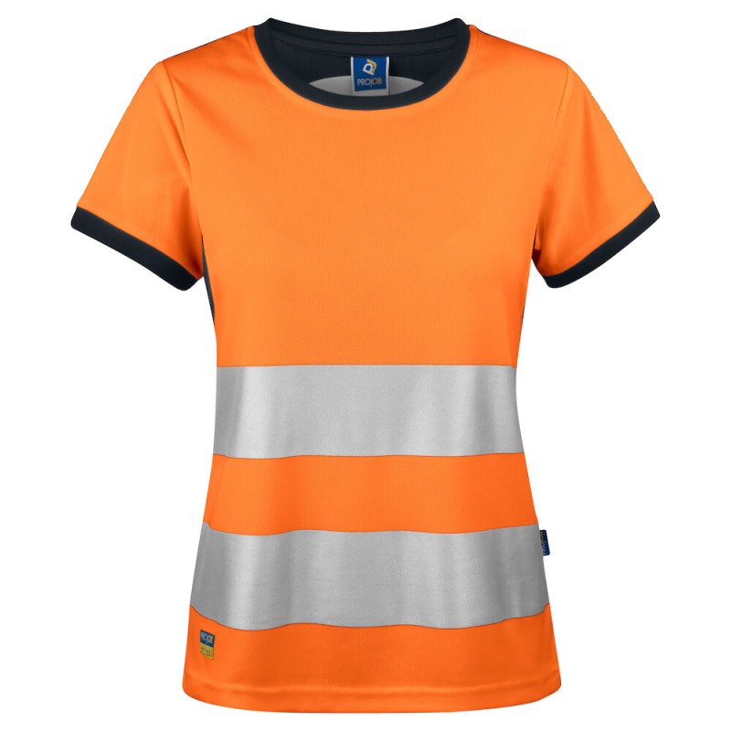 6012 T-SHIRT POLYESTER FEMME EN ISO 20471 CLASSE 2/1